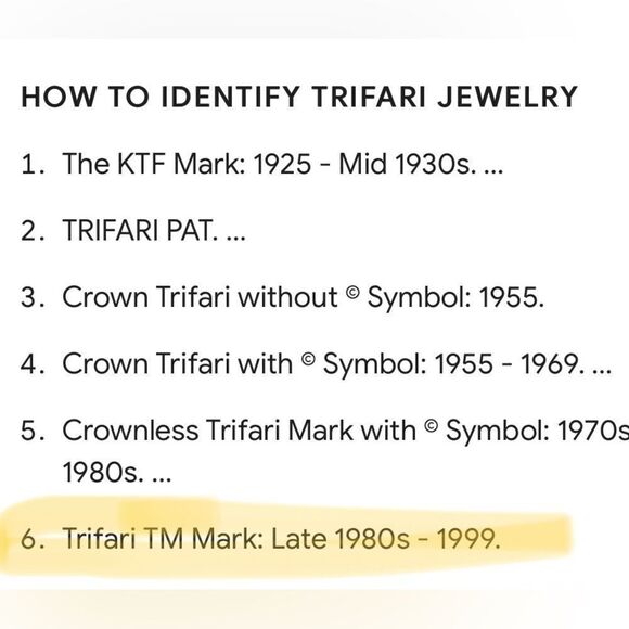 Trifari TM Trifarium Gold Tone Vintage Flat Chain Necklace - Picture 6 of 14